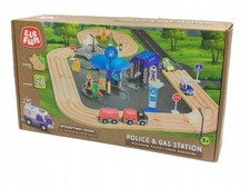 Polizei Autorennbahn Set 56