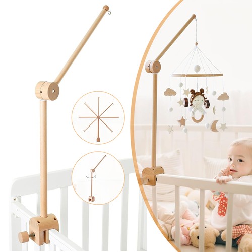 Mobile halterung holz babybett - mobile,
