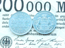 Notgeld 200000 mark hamburg - notgeld,
