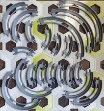 Gravitrax kompatible Kurvenschienen, Maxi-Set mit 20Stk (Erweiterung)