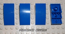 Lego Basic 4x Bogen halbrund Schrägstein 2x4 blau #93606 NEUWARE