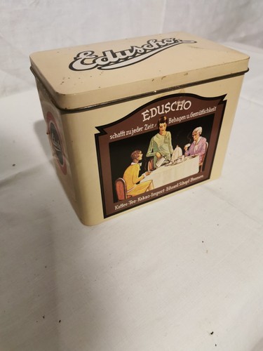 Alte blechdose eduscho kaffee - alte,