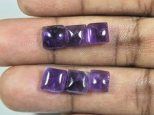 8 x 8 mm Natürlicher Amethst