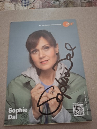 Autogrammkarte sophie dal - autogrammkarte,