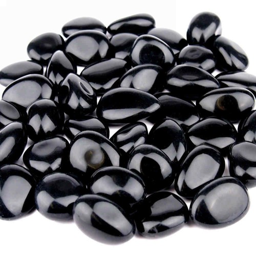Obsidian schwarz trommelsteine - obsidian,