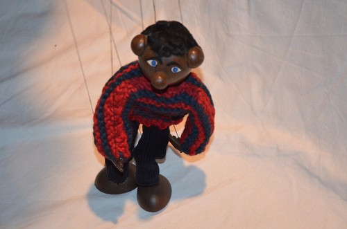Marionette mit holzkopf alt - marionette,