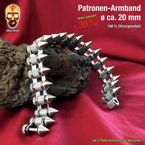 Patronen armband 20 mm - patronen,