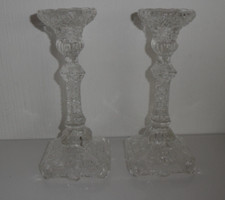 2 antike Pressglas
