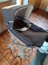 Original Puppenwagen Vintage 70er Jahre braunorange gebr. Frankreich