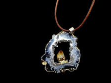 Achat Geode Anhänger mit