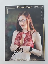 FINA FOXY AUTOGRAMM SIGNIERT AUTOGRAPH SIGNED Autogrammkarte  EROTIK MODEL