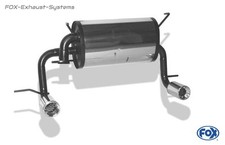  Duplex Sportauspuff Toyota MR2 W3 Bj.99-07 1x90mm rund mit Abs.