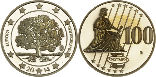 Germany 100 euro - germany:, trial