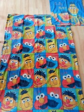 Sesamstrasse, Ernie & Bert Kinderbettwäsche - Retro reine Baumwolle, bunt Elmo