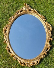 86 x 63 cm Goldspiegel Gold Spiegel Wandspiegel Antik Stil