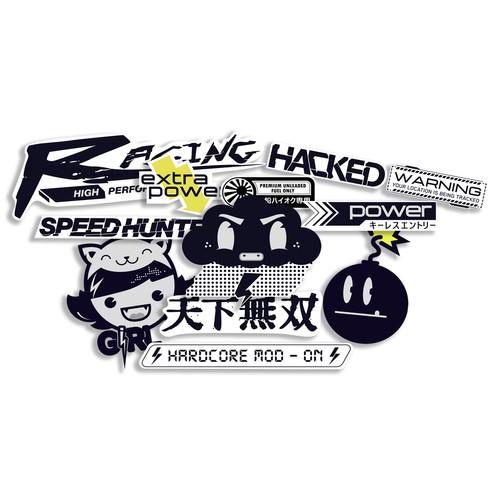 Jdm sticker set - set, japan