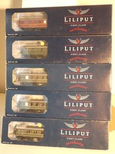 Schürzenwagen 5 Stück , LILIPUT H0, Epoche II ,