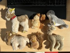 6 Steiff Tiere und ein