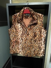 VERCOTTI Design Weste Strass RV Leopard-Muster Gr.L gebraucht