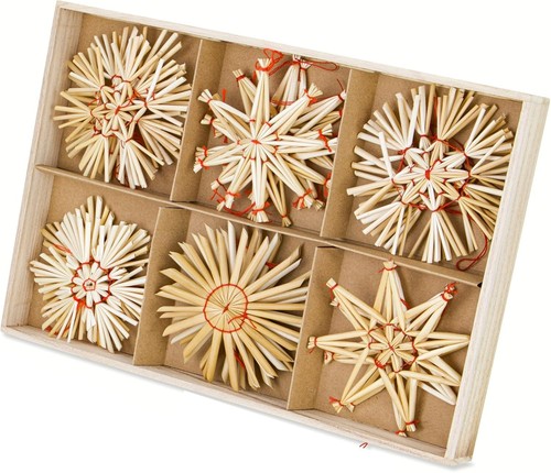 24x strohsterne set - Ø, cm