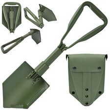 Bundeswehr Klappspaten + Tasche Oliv Dreifachspaten Feldspaten Outdoor BW TL NSN
