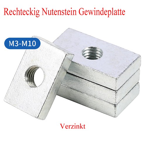 Verzinkt rechteckig nutenstein - verzinkt,