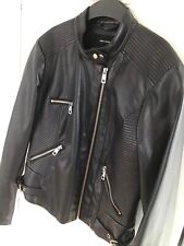 biker fake lederjacke vero moda schwarz L (38) kunstleder rockig boho blogger