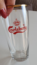 altes Sammlerglas Carlsberg Bierglas Einzel Glas mit Druck