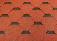 Dachschindeln Hexagonal Dreieck Form 9 m? Ziegelrot (3 Pakete) Schindeln