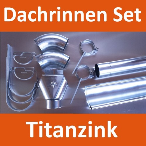 Dachrinne set titanzink - set,