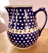 Großer Krug Bunzlauer Keramik - Kanne - 21 cm - Unbeschädigt