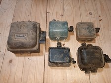 5 ältere Kraftstrom Schalter, dabei einmal Stern - Dreieck - Schalter, gebraucht
