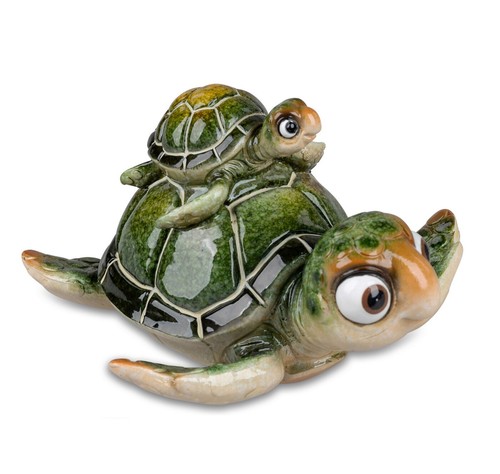 Deko schildkröte mit kind - mit,