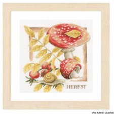 Lanarte Kreuzstichset "Herbst Zählstoff", Zählmuster