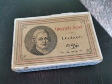 Altes Kartenspiel - Dichter Quartett Spiel - Verlag W & S B - No. 2044