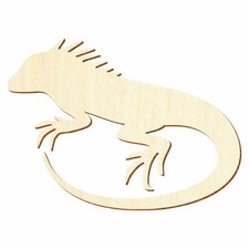 Holz Leguan - Deko Basteln