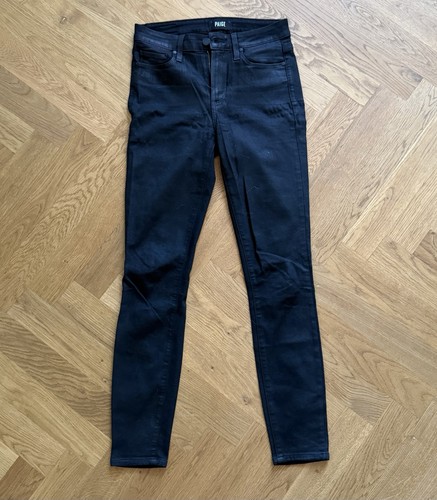 Paige skinny black jeans - black,