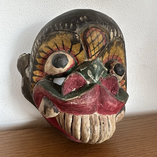 Alte holz maske geschnitzt - alte,