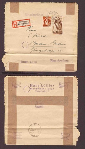 Cd26 saarland 1947 brief - saarland,