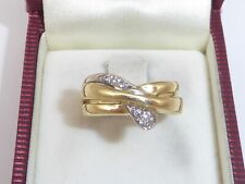 750 Gelbgold Goldring 18K Gold Ring Diamant 4,65 g Verlobung RG 57 -18 mm 6372
