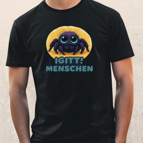 Funshirt spinne mit ekelblick - mit,