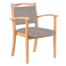 4-Fußstuhl Holzstuhl mit Armlehnen Alexander Seniorenstuhl Pflegestuhl