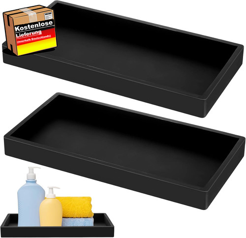 Dekotablett silikon schwarz - silikon,