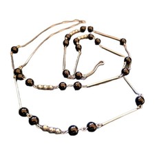 Sehr lange 1,35m Silber 835