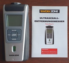 Workzone Ultraschall Laser Entfernungsmesser LCD Display+Anleitung