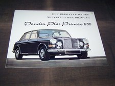 TOPRARITÄT Herrlicher Prestige Prospekt Vanden Plas Princess 1100 von 1964 !!!