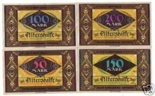 4 Banknoten Notgeld