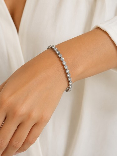 Strass tennisarmband - strass,
