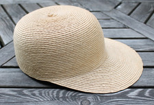 Strohhut Cap Handarbeit Natur Unisex Umfang 59 cm