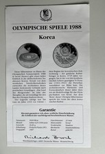 Korea 1988 Olympia Silbermünzen Set 4x 5000/10000 Won Proof 